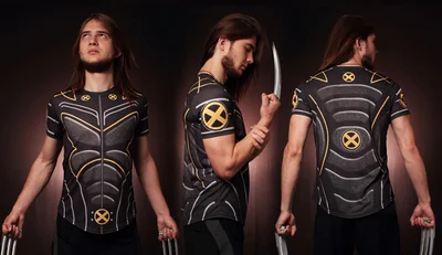 Футболки с полной запечаткой: Рассомаха WOLVERINE